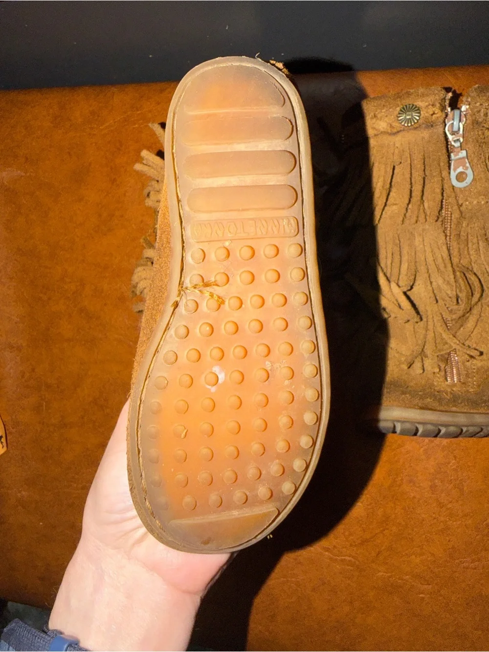 Minnetonka soft suede
